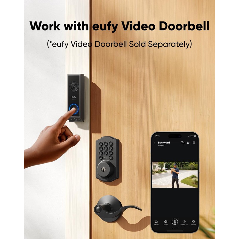 eufy Security Smart Lock C30, Keyless Entry Door Lock, Built-in