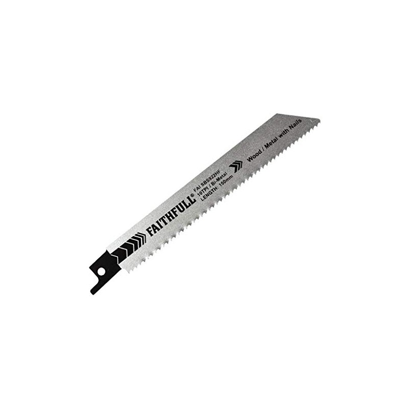 S922HF Bi-Metal Sabre Saw Blade Demolition 150mm 10 TPI (Pack
