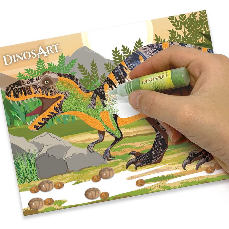 Dinos Art Creative Set Dino Sand and Foil Art to
