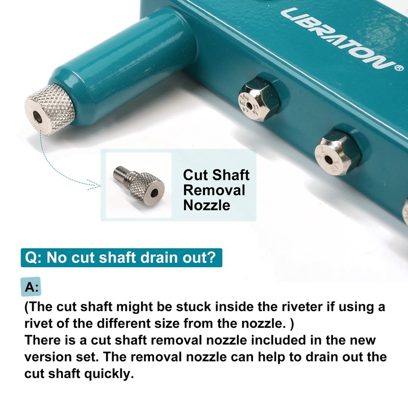 LIBRATON Hand Riveter Set with 80 Blind Rivets, 4 HSS