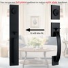 NEWBANG Matte Black Keyed Entry Handleset for Single Front Door，MDHST2016DB-AMZ-1P