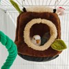 Warm Winter Bird Nest with Removable Cushion, Stump Style Bird