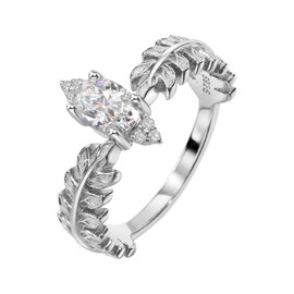 michooyel S925 Marquise Diamond Engagement Ring Bridal Sterling Silver Wedding Ring Cubic Zirconia Elegant Jewellery For Women