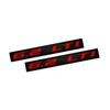ERPART 6.2 LT1 RED on Black Highly Polished Real Aluminum