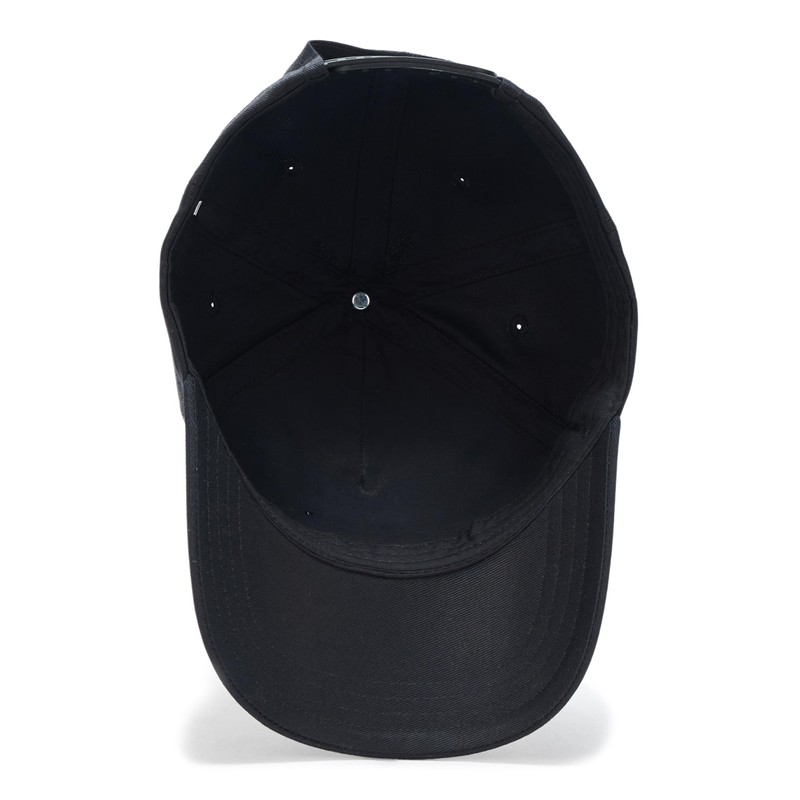 HUGO, Block Logo Baseball Hat, Black Leather, One Size