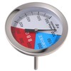 BESPORTBLE 3pcs Thermometer Dual Scale Temperature Gauge for Charcoal Grill