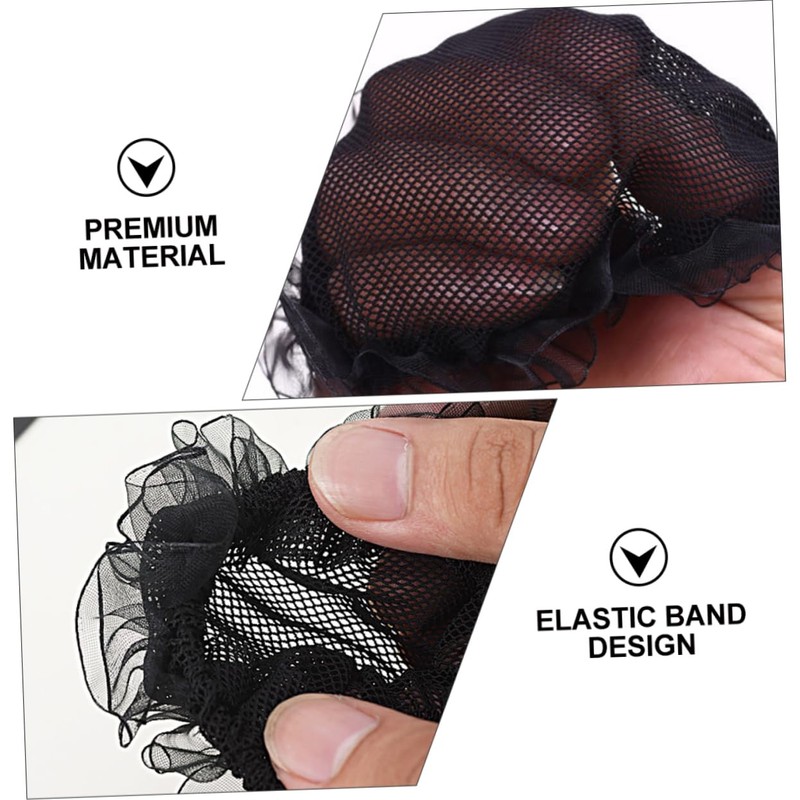 BESTYASH 10 piezas Elástica para Moños Invisible para Cabello de