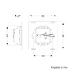 ledscom.de LED stair light, FEX stair lighting, square, 8.5 x