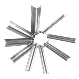 Beauty7 French Manicure 9 Sizes Single Tips Deep C Shape Cutter Smile Line Tool Nail Art Gel Nail Acrylic Edge Trimmer