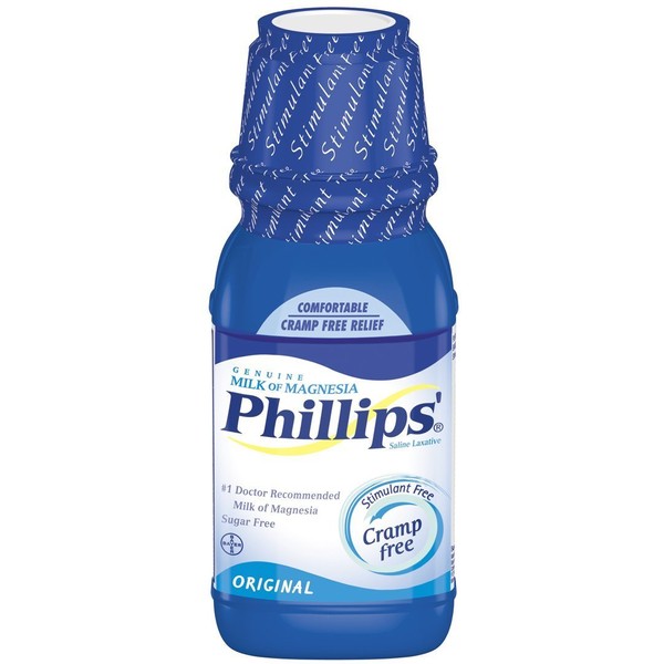 Phillips' Milk of Magnesia, Original, 12-Ounce Bottles (Pack of 4)