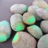 ABCGEMS Glow-in-Dark Mexican Olive-Green Aragonite Beads (AKA Cave Calcite- Extremely