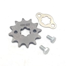 428 12T 17mm Motorcycle Front Engine Sprocket for 50cc 70cc 90cc 110cc 125cc 140cc 160cc Dirt Pit Mini Bikes Go Kart ATV Quad Dirt Bike