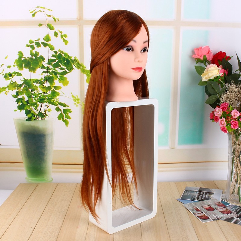 Professional 60cm Hairdressing Dolls Styling Mannequin Head Long Hair Practice