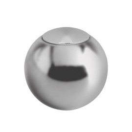 Lokar SK-6922 2" Auto Transmission Shifter Knob with Plain Push Button (Polished Finish)