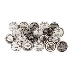 Shah Crafts.Ceramic Door Knobs Set of 20 Premium Quality Assorted Clock Designs Handmade Vintage Shabby Chic for Interior Furniture, Cabinet Cupboard Wardrobe Drawers Pulls Handles