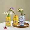 Yuanlity 6 inch Small Green Vases for Flowers, Elegant Ceramic