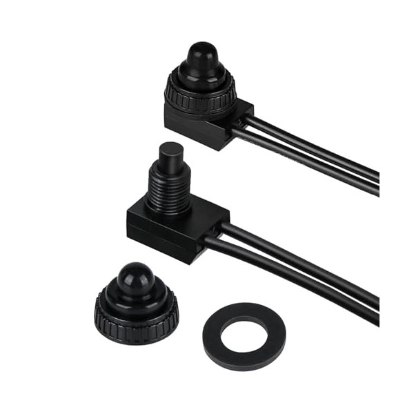 OWOFYDR 4PCS Waterproof IP67 RV Push Button Switch 12V ON/Off