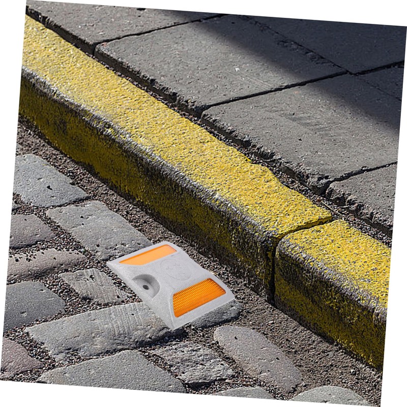 KONTONTY Reflective Road Markers Driveway Marker Road Studs Aluminum Pavement
