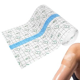 Lotvic Wasserfeste Pflaster, 20cm x 10m Wasserdicht Transparent Bandage, Tattoo Pflaster Wasserdicht, Tattoo Folie Heilung, Pflaster Rolle Wasserdichte Pflaster für Sport Schwimmen Duschen