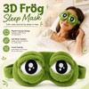 Antifaz para Dormir Gracioso, 3D Frog Sleep Mask, Cute Plush