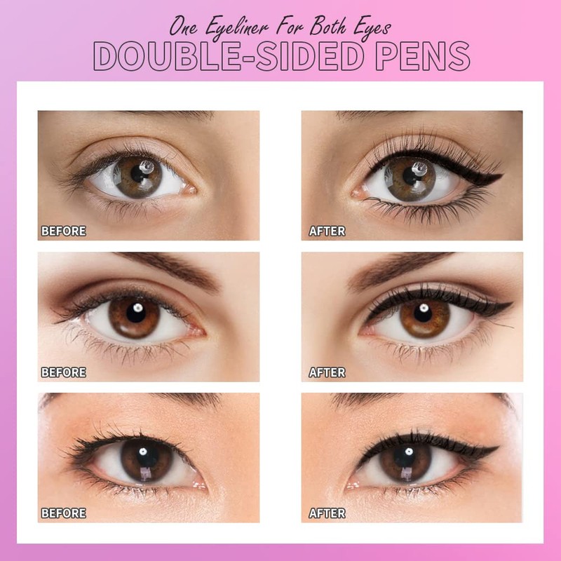 Winged Eyeliner Stamp-2 for Perfect Wing Waterproof Smudge Proof, Long