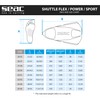 SEAC Unisex-Adult Shuttle Flex Kurze Schwimmflossen aus 100% Silikon, hell