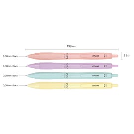 JVPEN Ballpoint Pen Office Supplies - Consistent Smooth Writing, Jet-line series, no smudge, smooth writing pens, for teacher, study, work place, business, Vivid Ink (0.38mm Baby Violet_12Pack)