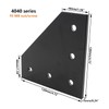 4 PCS Joint Plate, TTZEZE Surface Anodic Oxidation Black L