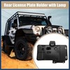 INFINAUTO 1 Set License Plate Holder with Lamp for Jeep
