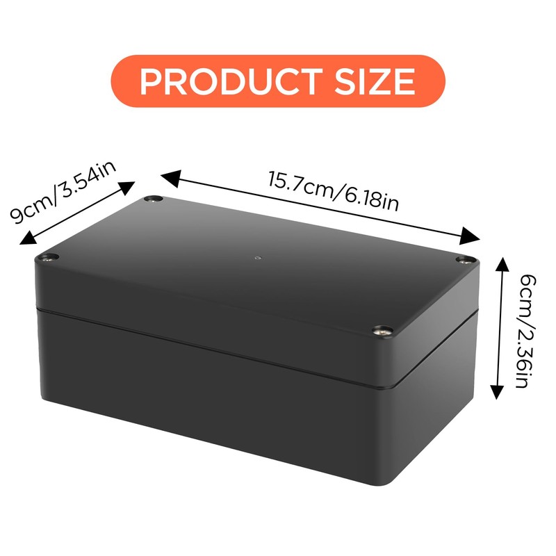 Electronic Project Box, IP65 Waterproof Dustproof ABS Plastic Junction Box-