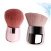 Minkissy 2sets Artificial Fiber Makeup Brush Blush Brush Portable Comfortable