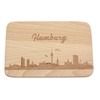 Spruchreif Wooden Breakfast Board, Engraved Bread Board, Cities Gift, Hamburg