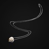 Jewlldeen Pearl Necklace for Women,Heart Pendant necklaces Sterling Silver 925,Cubic