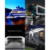 LLTOP RV Awning Lights 12vdc 20ft White Exterior LED Strip