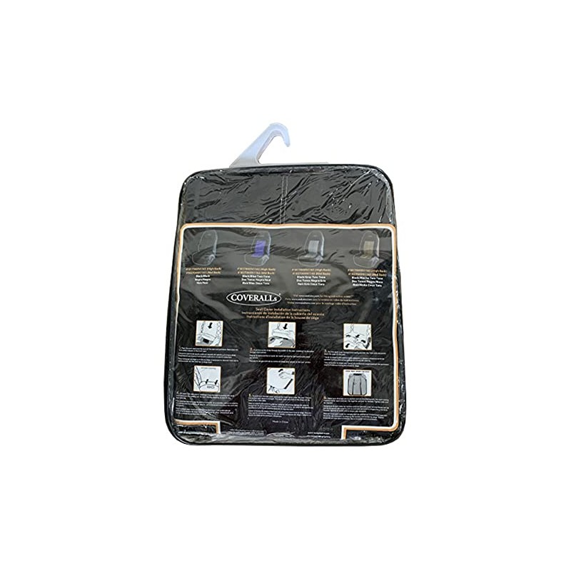 Seats Inc. Coveralls-Mid Back Black/Black (182704XN1161), Gray, 188900MW65