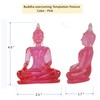 BUDDHO Buddha overcoming Temptations Buddha Statue 4" H. Poly Resin
