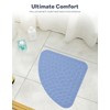 ADOV Corner Shower Mat, 54x54cm Curved Non Slip Anti-Mould Bath