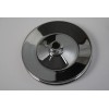espeedpro21 CHROME POWER STEERING PULLEY SINGLE GROOVE V-BELT KEY WAY