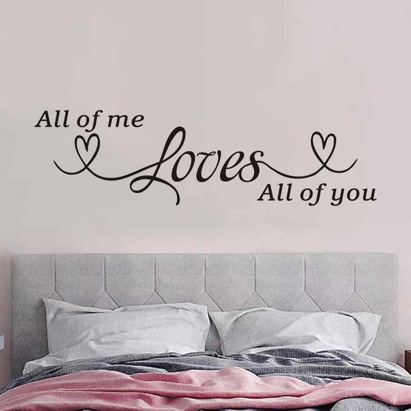 Love Quotes Wall Stickers for Bedroom: Inspirational Couples Romantic Marriage
