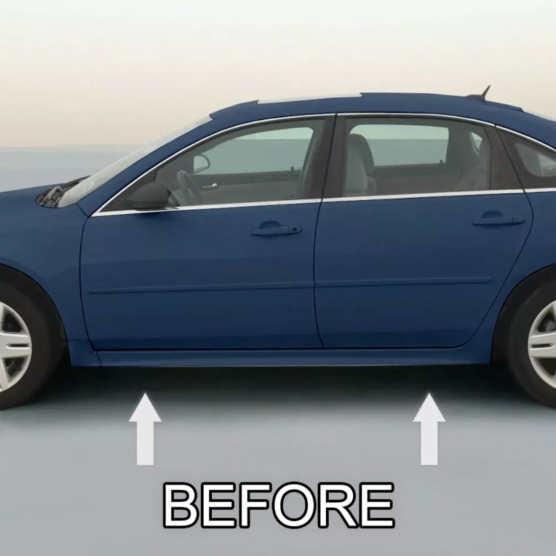 Automotive Authority ROCKER PANEL CHROME TRIM SIDE MOLDING For CHEVY