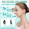 Fox-Eye Magnetic Eyelashes with Applicator - Reusable Natural Lashes, No