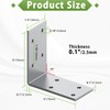 Heavy Duty L Brackets 12-ga,Angle Bracket 3"x3" Iron L Shape