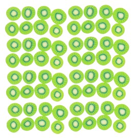 Baluue 5bags Fruit Design Polymer Nail Art Patches Easy to Use Fingernail Decorations for Nail Salon Supplies for Parties