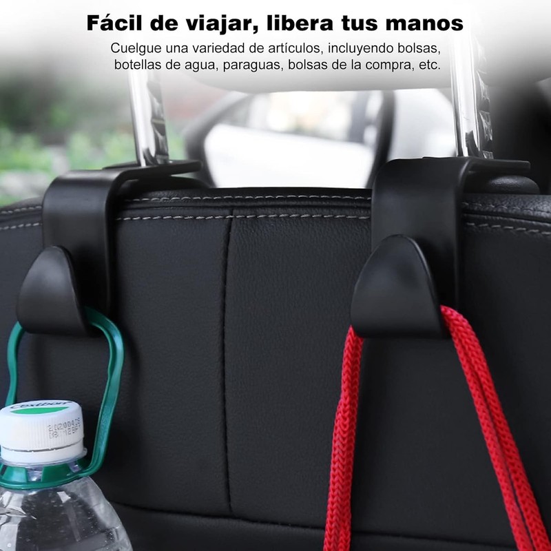 BOJOOM - Gancho Universal Multifuncional para Reposacabezas de Coche, 5