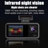 WAVANCKY 3 Channel Dash Cam Front and Rear Inside for