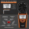 GOYERRNES Handheld Anemometer for Wind Speed Temp Humidity, Digital Rechargeable