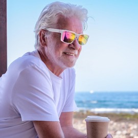 Face Shadow Polarized Sunglasses for Men Lightweight Sun Glasses TR90 UV Protection for Fishing Driving Cycling Golf