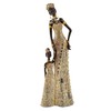 Lifestyle & More Modern Sculpture Figurine Woman African Woman Gold/Brown