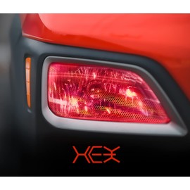 VViViD Bio HEX+ Air-Tint Headlight Vinyl Roll (12" x 60", Micro Red)