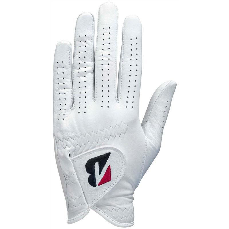 Bridgestone GL2500WH26 Men's Tour Premium Golf Gloves, White, 10.2 inches